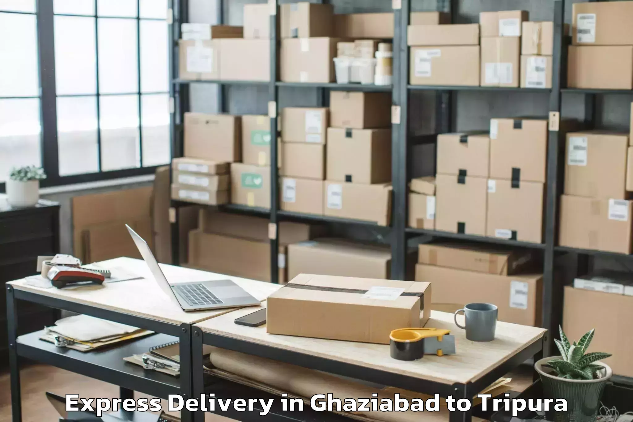 Top Ghaziabad to Dasda Express Delivery Available